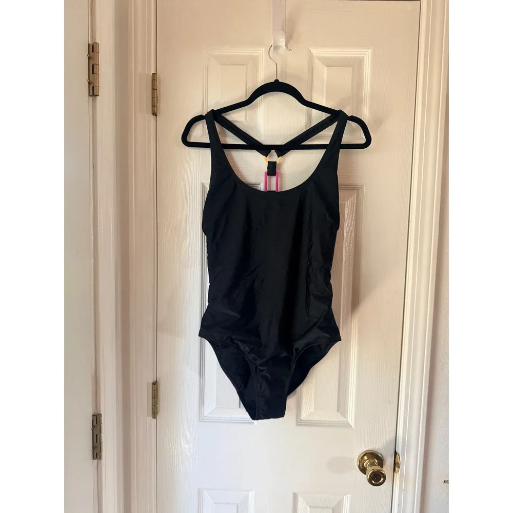 Solid & Striped The Odette One Piece Swimsuit Noir Black XL RE26-S1328SOL-NR